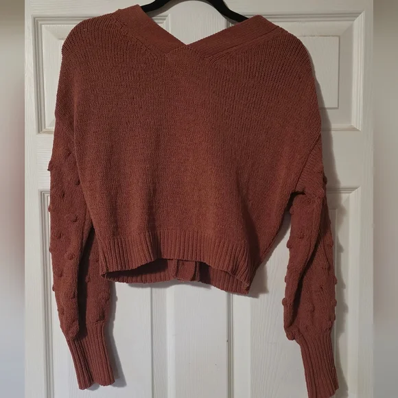 moon & madison Terracotta Button-Up Cardigan - Picture 2 of 3